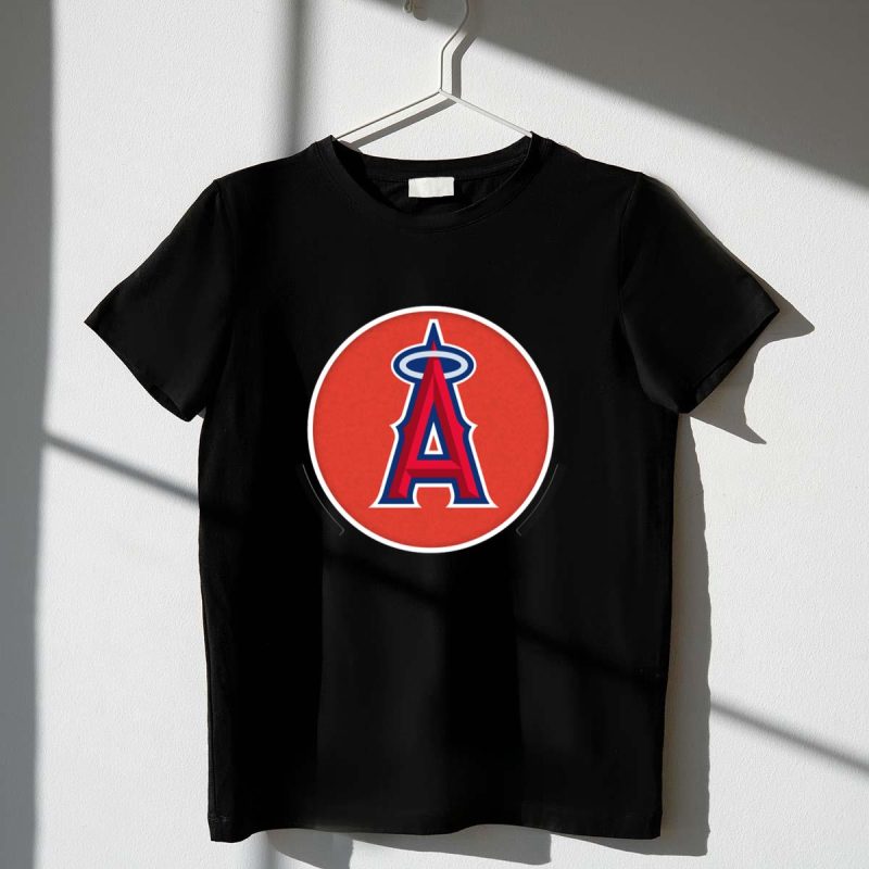 Los Angeles Angels of Anaheim Red Halo T Shirt t shirt 1 1