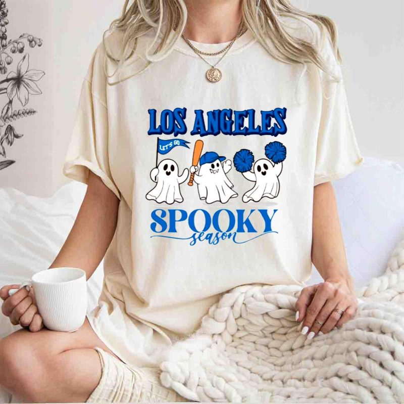 Vintage 90s Los Angeles Baseball T-Shirt - Spooky Season Design