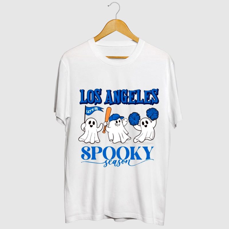 Vintage 90s Los Angeles Baseball T-Shirt - Spooky Season Design - Image 2
