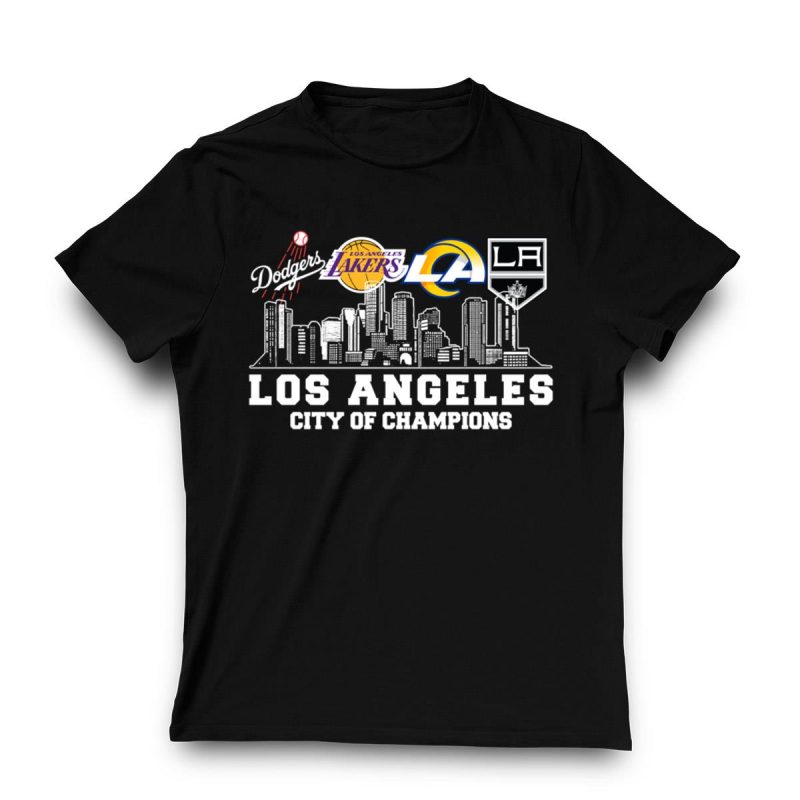 Los Angeles City of Champions Graphic T-Shirt for Sports Fans - Image 3