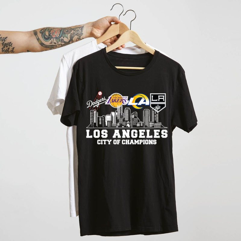 Los Angeles City of Champions Graphic T-Shirt for Sports Fans - Image 4