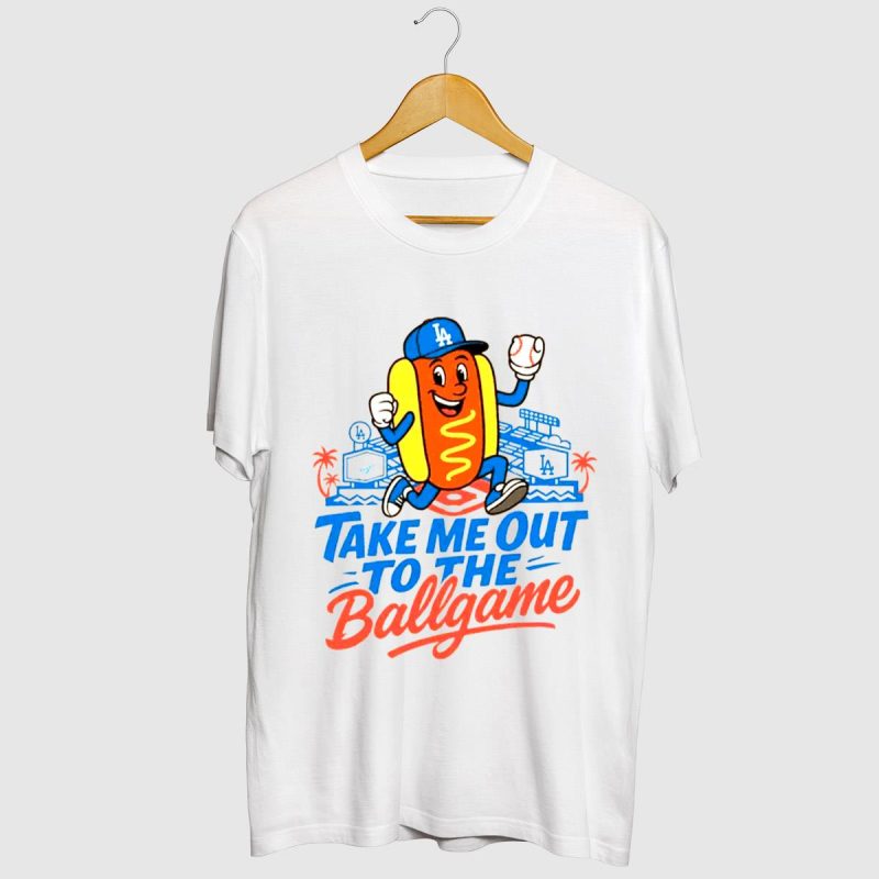 Los Angeles Dodgers Take Me Out to the Ballgame T-Shirt for Fans - Image 2