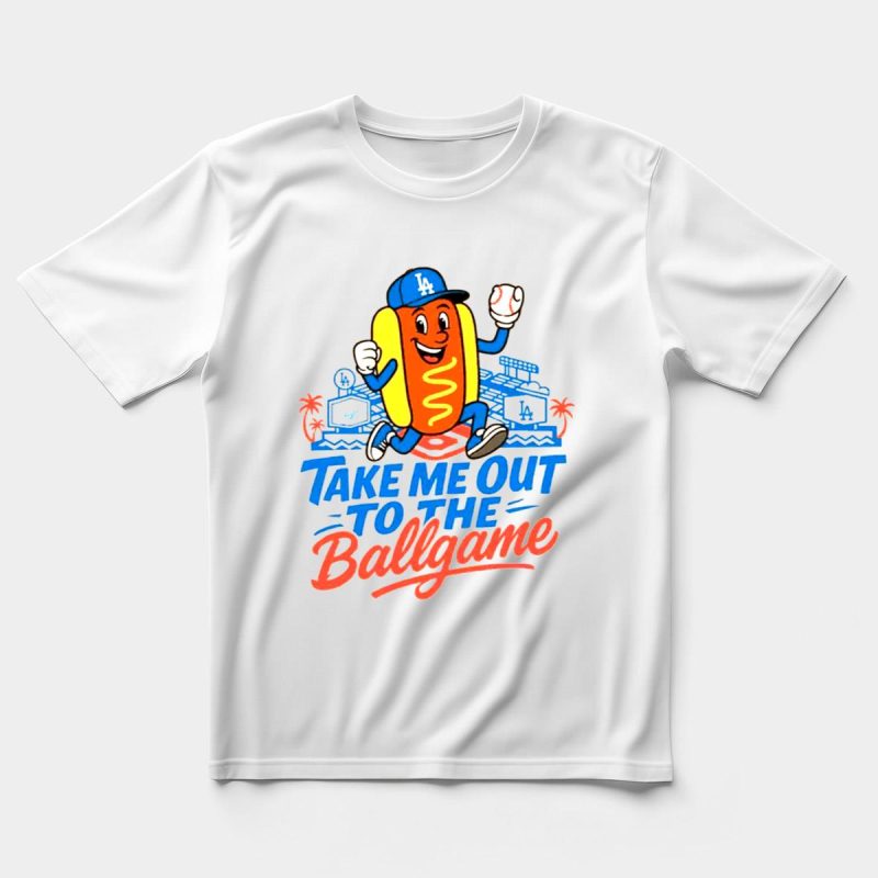 Los Angeles Dodgers Take Me Out to the Ballgame T-Shirt for Fans - Image 5