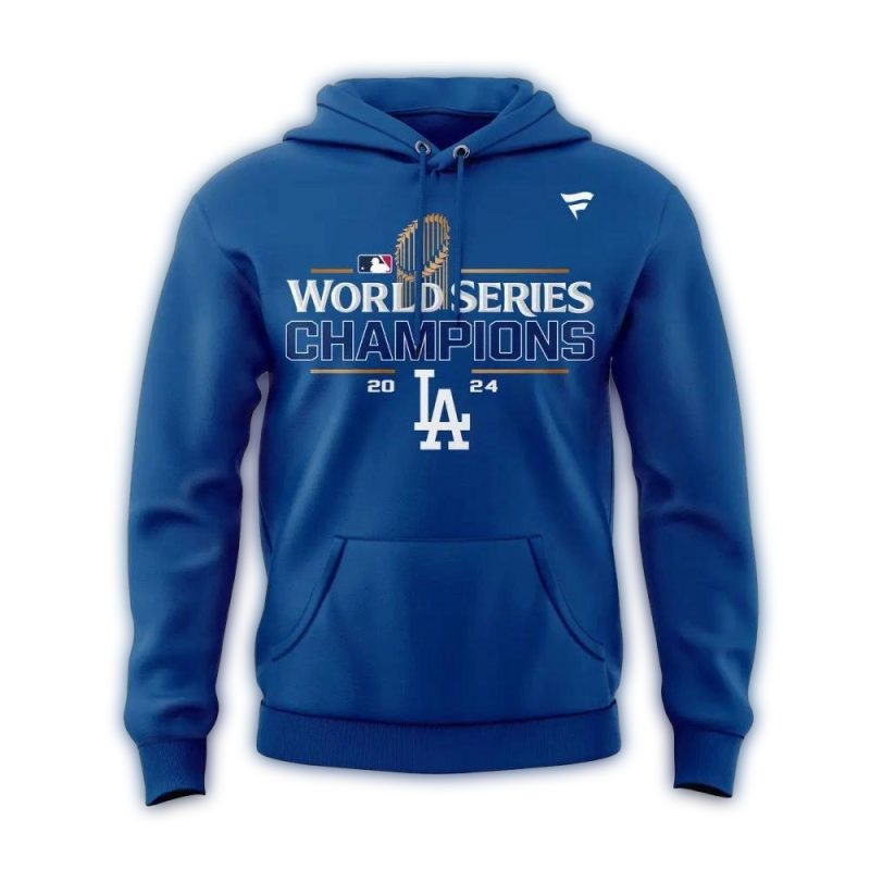 Los Angeles Dodgers 2024 World Series Champions Special Blue Hoodie 2