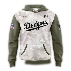 Los Angeles Dodgers 2025 Armed Forces Day All-Over Print Hoodie for Fans