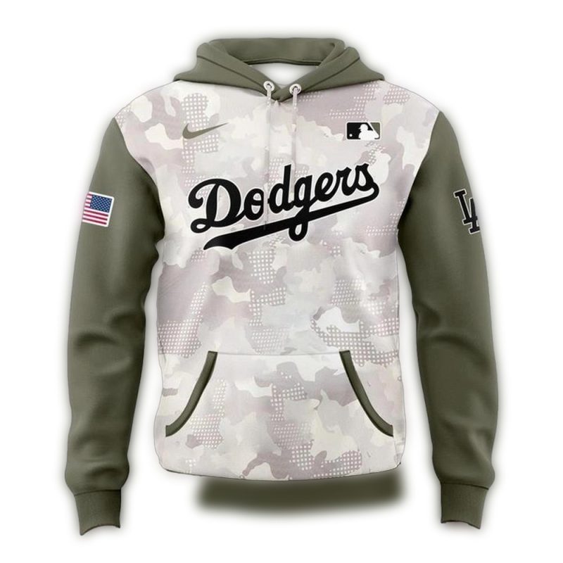 Los Angeles Dodgers 2025 Armed Forces Day Collection Hoodie 2
