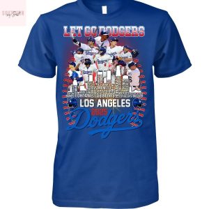 Los Angeles Dodgers 2025 National League Champions Lets Go Dodgers T Shirt