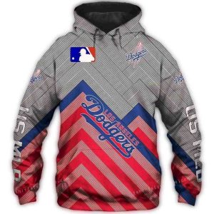 Los Angeles Dodgers All-Over Print Hoodie - MLB Baseball Fan Apparel
