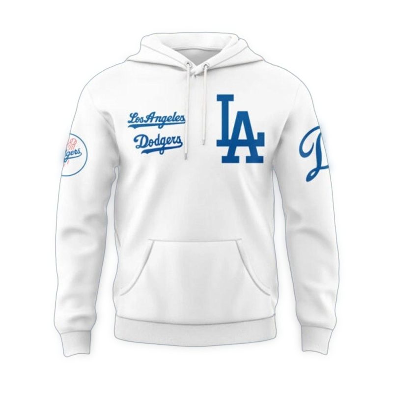 Los Angeles Dodgers 8Time World Series Champions Special White Hoodie 2