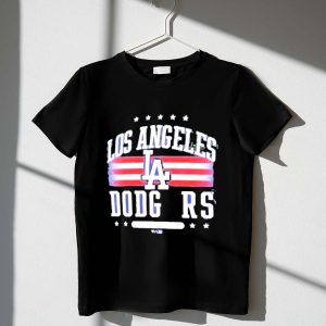 Los Angeles Dodgers Americana Stripes & Stars T-Shirt For Fans