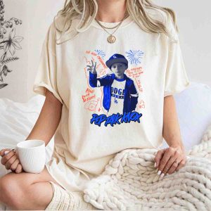 Los Angeles Dodgers Fireworks Pep Talk T-Shirt - Knox Attack Design