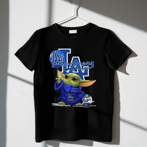 Los Angeles Dodgers Baby Yoda T-Shirt - Star Wars 2021 Edition