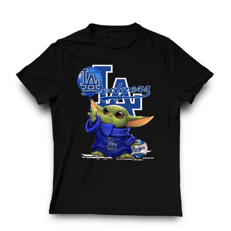 Los Angeles Dodgers Baby Yoda T-Shirt - Star Wars 2021 Edition - Image 3