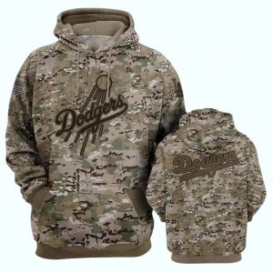 Los Angeles Dodgers Camouflage Print Hoodie for Stylish Fans
