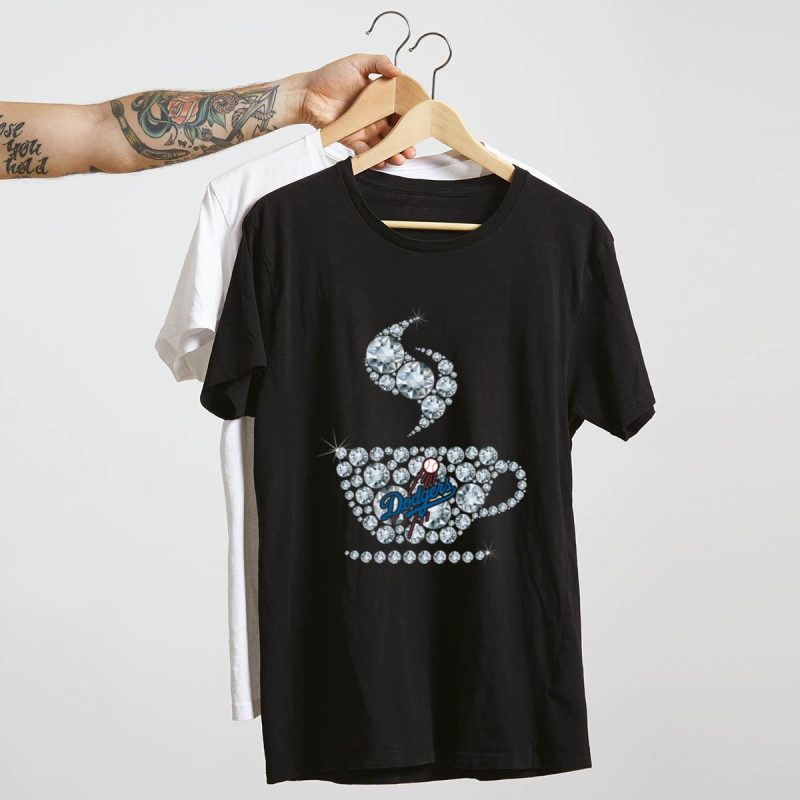 Los Angeles Dodgers Coffee Diamond T-Shirt for Fans and Collectors - Image 4