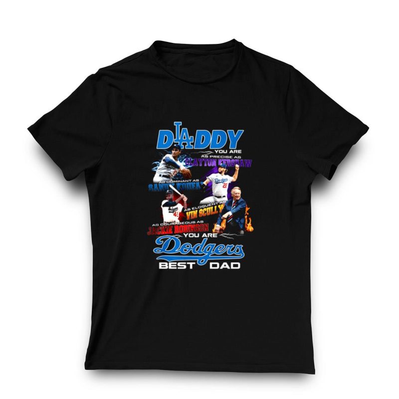 Los Angeles Dodgers Best Dad T-Shirt - Perfect Father's Day Gift - Image 3