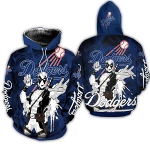 Los Angeles Dodgers Deadpool All Over Print Hoodie for Fans