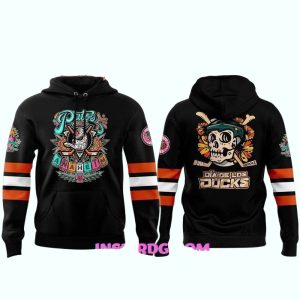Los Angeles Dodgers Dia de Muertos All-Over Print Hoodie for Fans