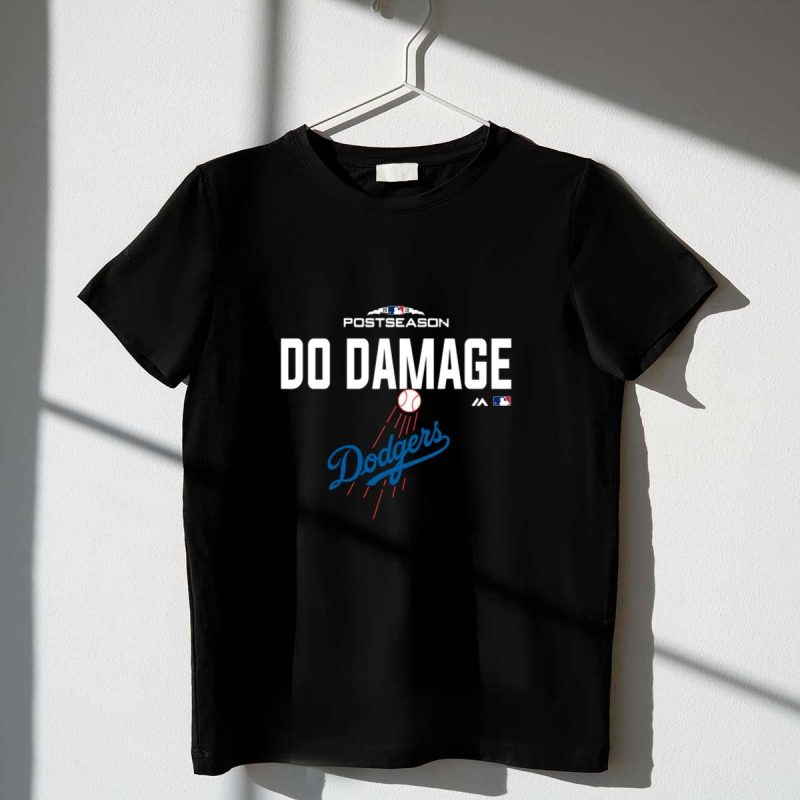 Los Angeles Dodgers Do Damage Graphic T-Shirt for Fans