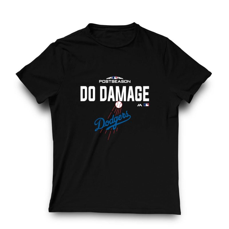 Los Angeles Dodgers Do Damage Graphic T-Shirt for Fans - Image 3