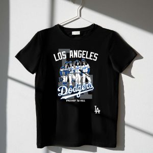 Los Angeles Dodgers Kiss Band Members Graphic T-Shirt For Fans