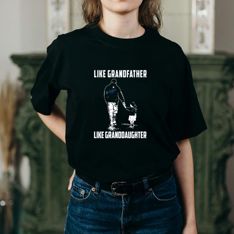 Los Angeles Dodgers Grandfather & Granddaughter Matching T-Shirt - Image 2