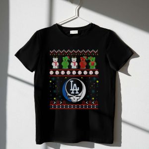 Los Angeles Dodgers Grateful Dead Bears Christmas T-Shirt For Fans