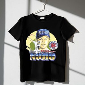 Vintage Hideo Nomo Los Angeles Dodgers T-Shirt - Doctor K 16 Design