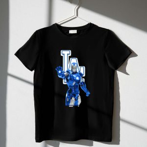 Los Angeles Dodgers Iron Man Hybrid T-Shirt - Stylish Fan Apparel