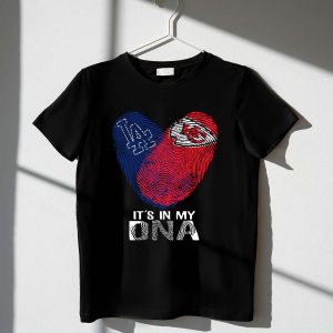 Los Angeles Dodgers & Kansas City Chiefs 'It'S In My Dna' T-Shirt