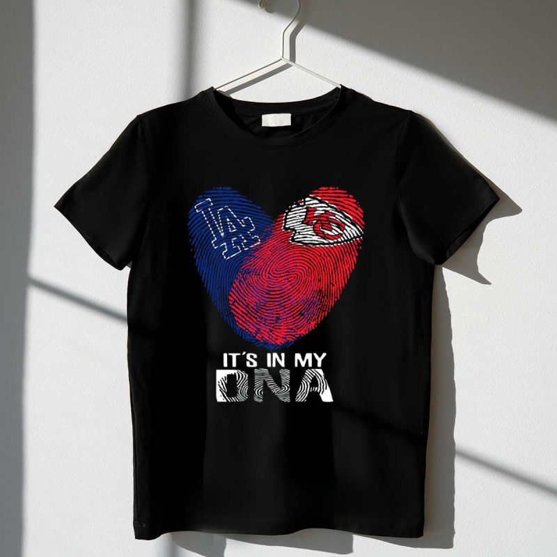 Los Angeles Dodgers Kansas City Chiefs Its In My DNA T Shirt.jpeg t shirt 1 1
