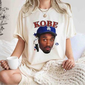 Kobe Bryant Signature Los Angeles Dodgers T-Shirt For Fans