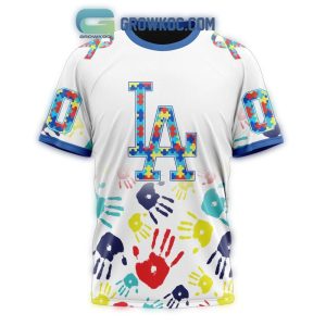 Personalized Dodgers Autism Awareness All-Over Print T-Shirt for Supporters