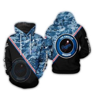 Los Angeles Dodgers Camo All-Over Print Hoodie for Fans
