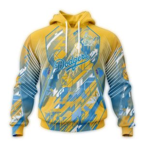 Los Angeles Dodgers Childhood Cancer Awareness All-Over Print Hoodie