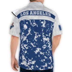 Los Angeles Dodgers Hawaiian Shirt in Blue and White - Perfect for Fans