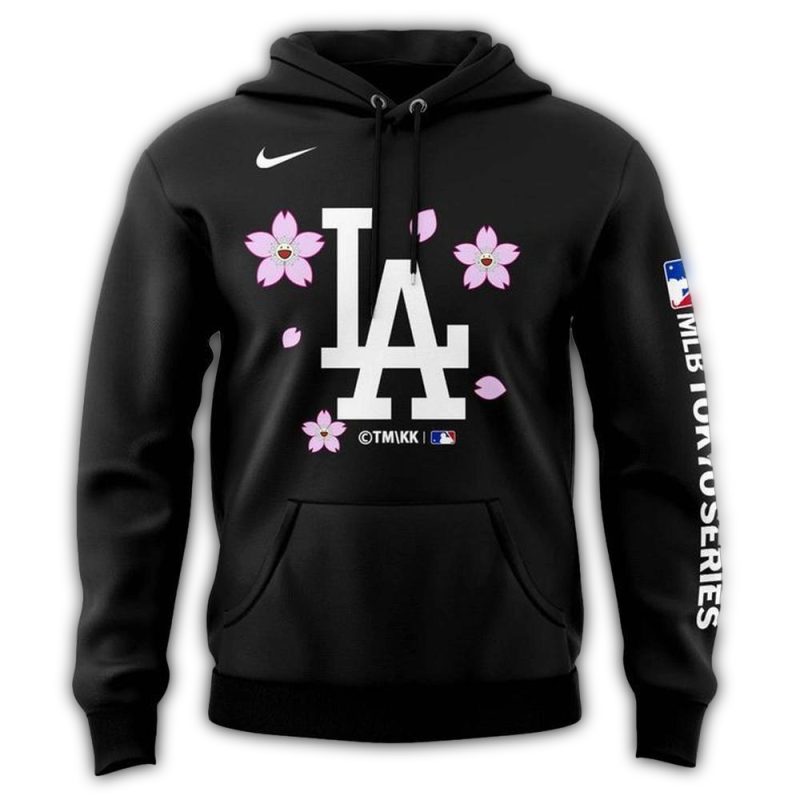 Los Angeles Dodgers MLB Tokyo Series 2025 Black Hoodie 2