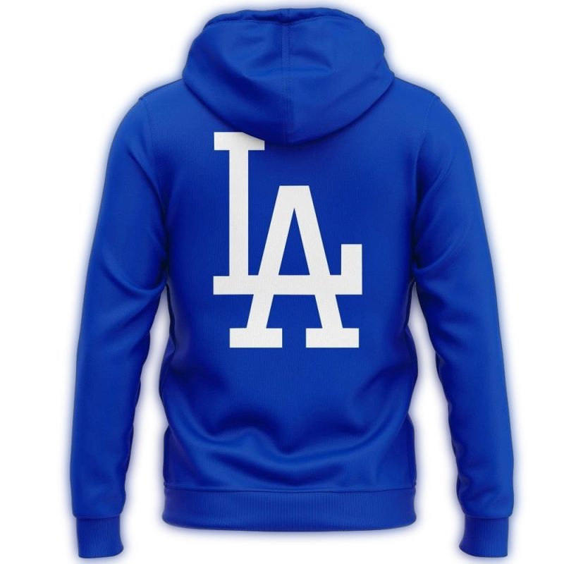 Los Angeles Dodgers MaxStrong All Over Print Hoodie for Fans - Image 2