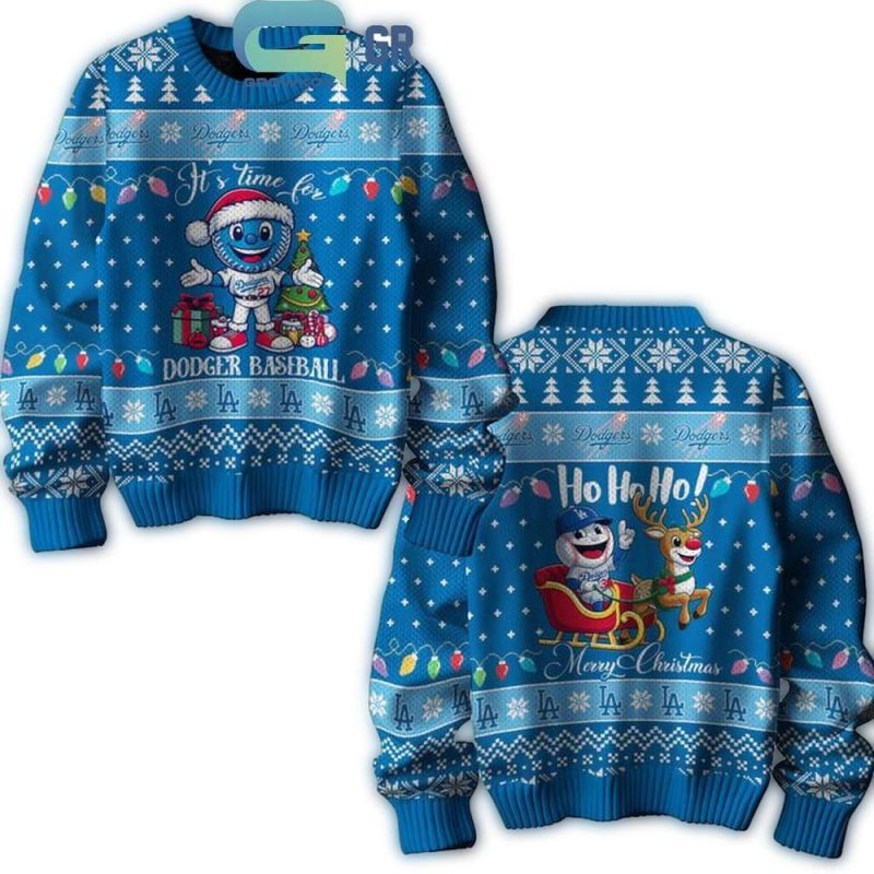 Los Angeles Dodgers Christmas Champions Ugly Sweater for Fans