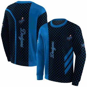 Los Angeles Dodgers Monogram Pattern All Over Print Sweatshirt