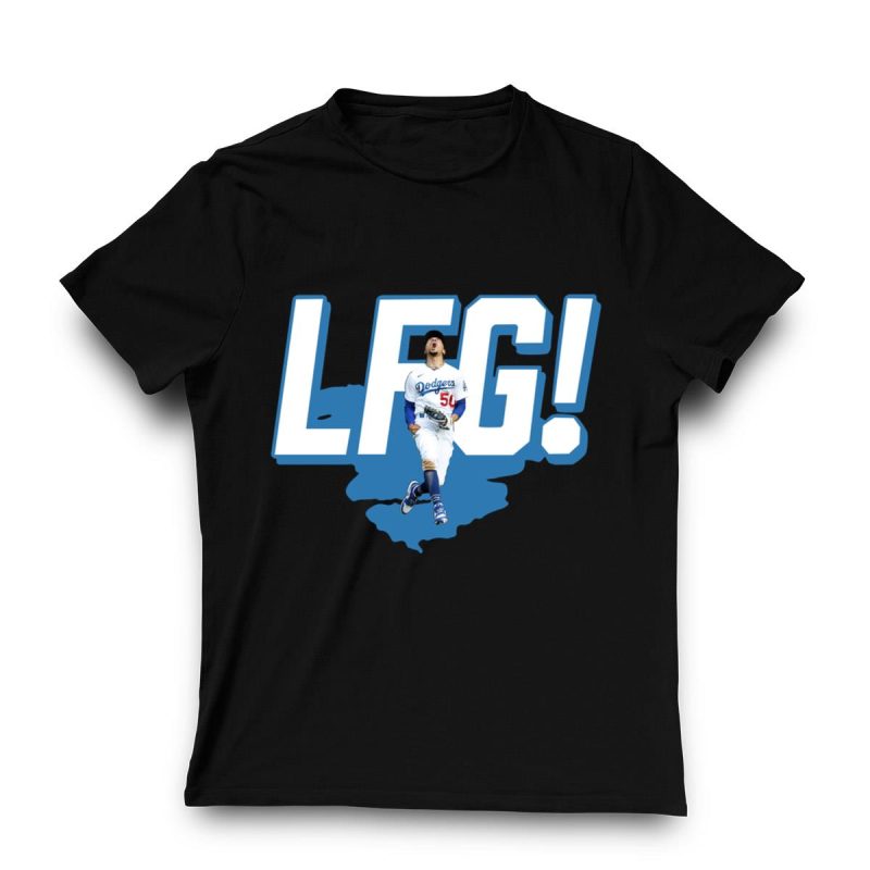 Mookie Betts Los Angeles Dodgers LFG Graphic T-Shirt for Fans - Image 3