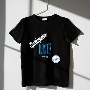 Los Angeles Dodgers X Pleasures Graphic T-Shirt For Fans