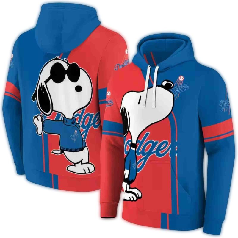 Los Angeles Dodgers Playful Snoopy AOP Hoodie 1