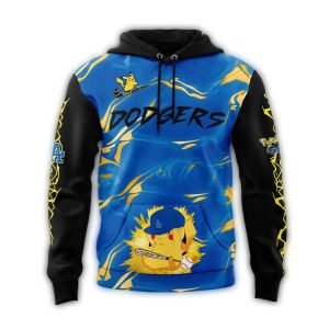 Los Angeles Dodgers Pokémon GO All-Over Print Hoodie for Fans