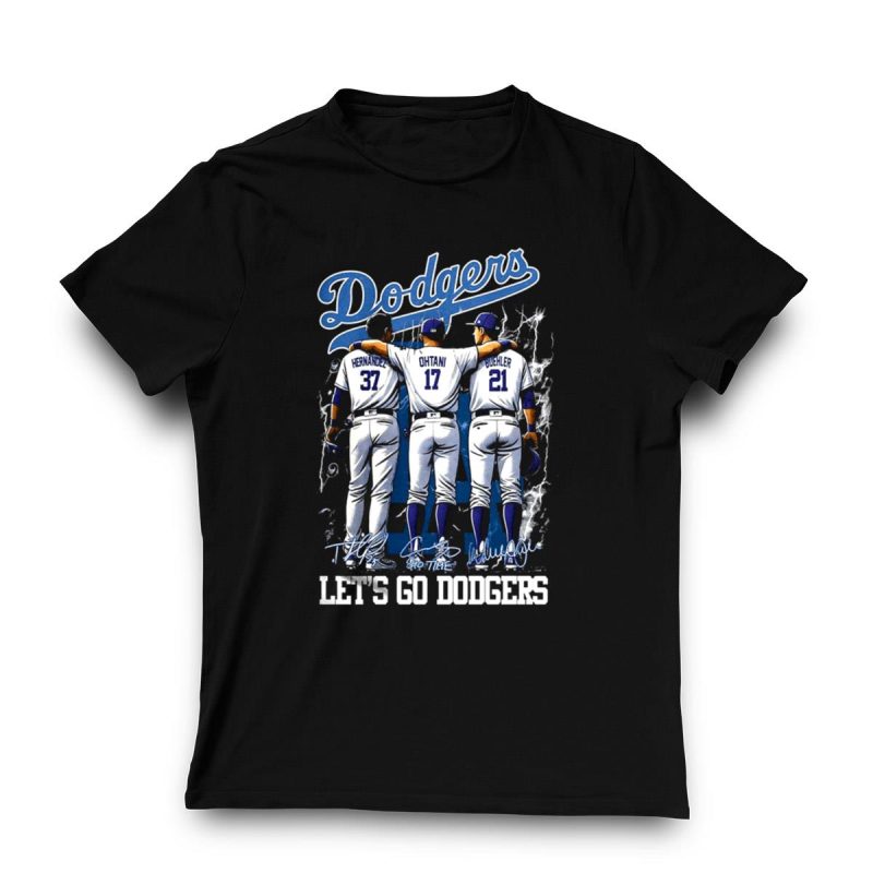 Los Angeles Dodgers Sho Time Let's Go Dodgers T-Shirt for Fans - Image 3