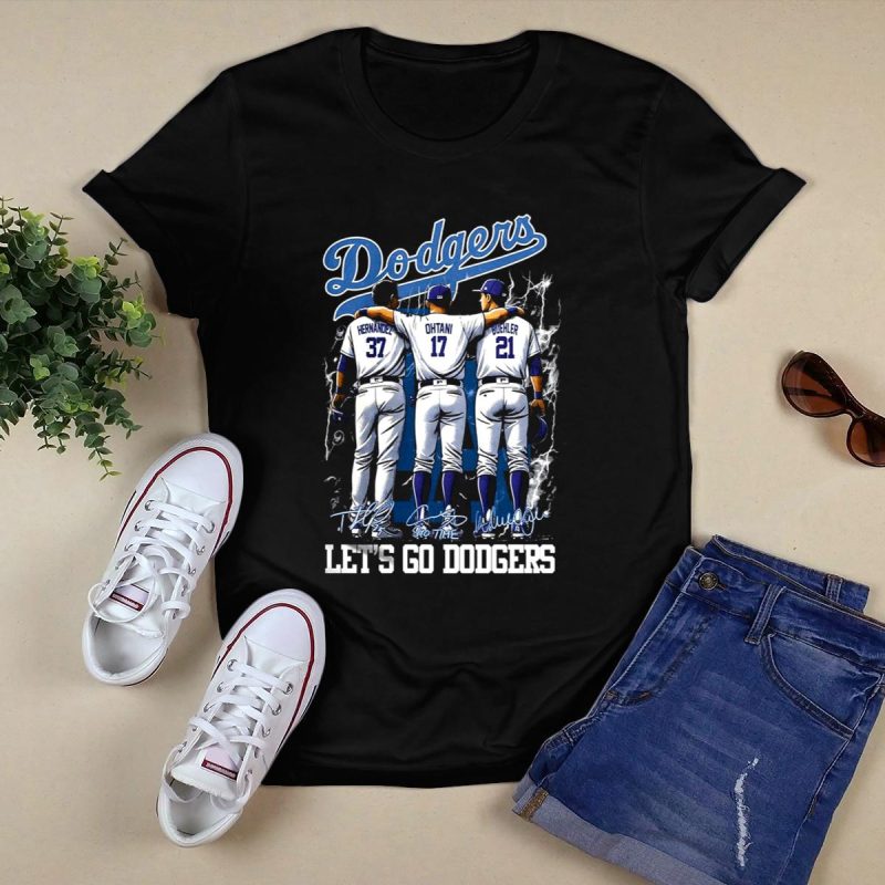 Los Angeles Dodgers Sho Time Let's Go Dodgers T-Shirt for Fans - Image 5
