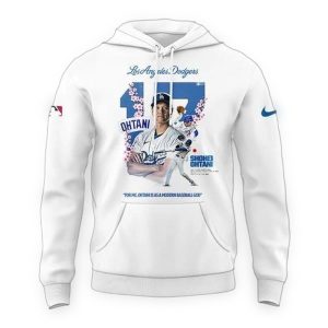 Shohei Ohtani Sakura All Over Print Hoodie - Los Angeles Dodgers Apparel