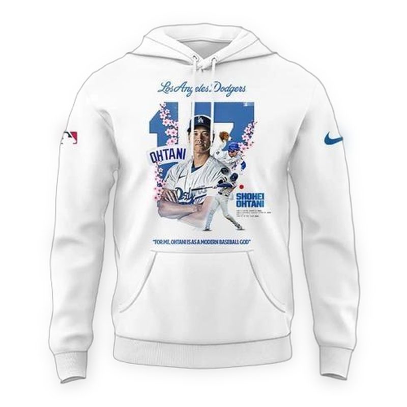 Shohei Ohtani Sakura All Over Print Hoodie - Los Angeles Dodgers Apparel