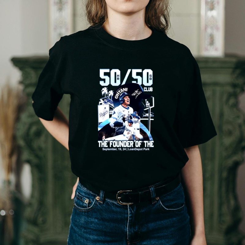 Los Angeles Dodgers Shohei Ohtani 50/50 Club T-Shirt for Fans - Image 2