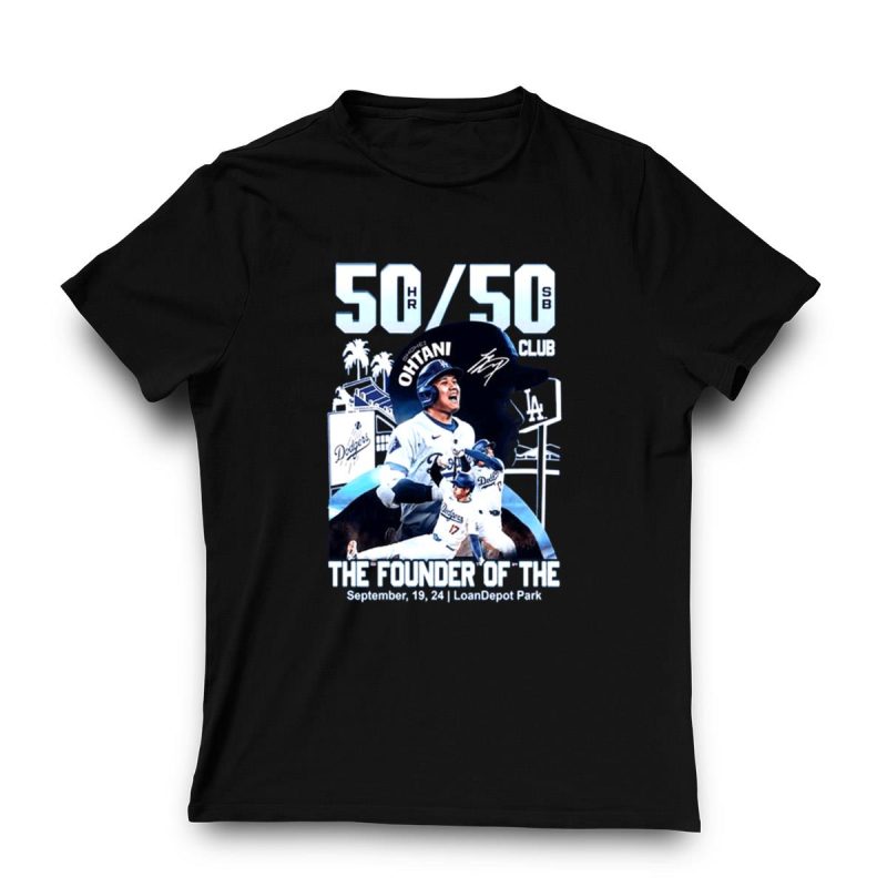 Los Angeles Dodgers Shohei Ohtani 50/50 Club T-Shirt for Fans - Image 3